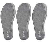 3 Paires de Semelles en Mousse à Mémoire de Forme Hommes et Femmes,Douces et Confortables,Semelles Remplaçables pour Chaussures de Travail,Chaussures de Randonnée,Chaussures de Sport Gris