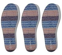 3 Paires de Semelles en Mousse à Mémoire de Forme Hommes et Femmes,Douces et Confortables,Semelles Remplaçables pour Chaussures de Travail,Chaussures de Randonnée,Chaussures de Sport Stries