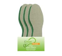 3 paires de semelles LuftAKTIV taille 40/41 - mousse de latex naturel avec superposition 100% pur coton