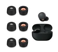 3 Paires d'écouteurs in-Ears de Remplacement Compatible avec Sony WF-1000XM5, Ecouteurs in-Ears Rembourrés (S, Noir)