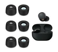 3 Paires d'écouteurs in-Ears de Remplacement Compatible avec Sony WF-1000XM5, Ecouteurs in-Ears Rembourrés (L, Noir)
