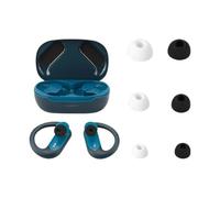 3 Paires d'Embouts Auriculaires pour JBL Endurance Peak 3, Embouts Auriculaires de Remplacement en Silicone Casque Bluetooth, 3 Tailles Différentes (Noir)