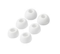 3 Paires d'embouts pour écouteurs compatibles avec Redmi Buds 6 Pro/Buds 5 Pro, Embouts en Silicone Souple pour Casques Audio, Embouts pour écouteurs, Coques pour Oreilles, Manchons (S/M/L) (Blanc)