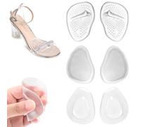 3 Paires Demi Semelles Coussinet, Gel semelles Avant-pied Confort, Gel Semelles Avant-pied Antidérapant, Semelles d'Avant-Pied Massage Antidérapante, pour Prévient les Callosités Réduit la Douleur