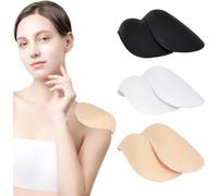 3 Paires D'épaulettes en Éponge à Coudre, épaulettes rembourrées en Mousse Souple pour Blazer, Epaulette Vêtement en Mousse Epaulette Coudre, Accessoires de Couture pour Vêtements (Épaisseur 10 mm)