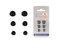 3 Paires d'oreilles en Silicone pour CMF by Nothing Buds Pro 2, Eartips Earcap Earcap Cap S/M/L Remplacement (Black)