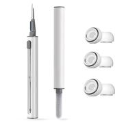 3 Paires Embouts de Remplacement pour AirPods Pro 1 2, Embouts avec Trou de Réduction du Bruit Bouchons d'oreille en Silicone écouteurs Kit Nettoyage 3 en 1 pour AirPods Pro 2 Blanc S M L