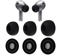 3 Paires Embouts Ecouteur pour Galaxy Buds Pro 3, Silicone Compatible avec Samsung Galaxy Buds Pro, Compatibles avec Étui de Chargement, 3 Tailles, Noir