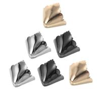 3 Paires Embouts Pointus pour Talons Hauts en Métal, Lot | Argenté, Doré et Noir, Réparation des Pointes Usées, Usage Bureau et Fêtes
