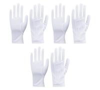 3 Paires Gants Blancs Surpiqués en Nylon, Gants Surpiqués Blancs en Coton GantsBlancs CotonGants Adult Uniform Gloves Homme Femme pour événements Officiels Défilés Robes Du Soir Bijoux D'inspection