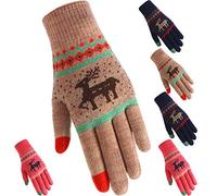 3 Paires Gants SMS Gants à Écran Tactile Gants de Mécanicien Tricoté Étendue Gants Chauds d'Hiver Gants Anti-Dérapants Doublure Doux pour Femmes Hommes