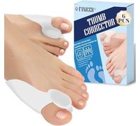 3 Paires Hallux Valgus en Silicone, Correcteur Hallux Valgus, Étirement Ecarteur d'orteil, Séparateurs d'Orteils Transparent, Protection Orteils se Chevauchant, Taille universelle