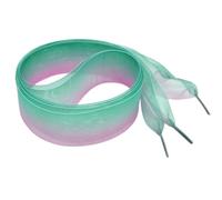 3 Paires Lacets de Chaussures Transparents en Mousseline, Colorées | Nylon et Chiffon, Design Changeant Arc-en-ciel, Largeur 0, 8m, pour Chaussures Blanches