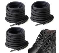 3 Paires Lacets Ronds de Bottes, Lacets Chaussures de Sport Rond de 4 mm, Elastique de Randonnée, Sécurité, Trekking pour Enfants, Adultes, Baskets, 120cm