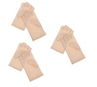 3 Paires Ongles Sans Doigts De Protection Uv Pour Manucure Uv Pour Manucure Gel Uv Réutilisables De Protection Léger Protecteur D'art D'ongle Spandex FRCOLOR