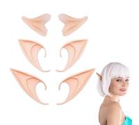 3 Paires Oreille Elfe, Oreilles en Latex Oreilles de Fée Accessoires Elfe, 3 Tailles, pour Cosplay, Halloween, Mascarade