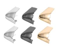 3 Paires Protecteurs Métalliques Pointus pour Bouts de Chaussures | Argent, Doré et Noir, Réparation des Bouts Usés, Protection Contre les Chocs