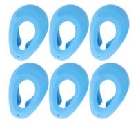 3 Paires Protections Auditives en Silicone Bleu | Couvre-oreilles Compacts, Réduit le Bruit, Protège L’eau Colorants, Format Poche ou Valise