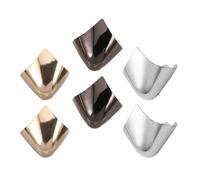 3 Paires Protège-Chaussures Pointus en Fer Modèle 07, Lot | Couvre-talons Hauts, Embouts de Talons Hauts, Finition Or Argenté Gris, pour Pointes et Bottes