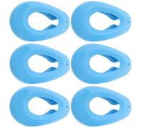 3 Paires Protège-oreilles de Teinture Capillaire en Silicone Bleu | Léger et Réutilisable, Réduit le Bruit, Format Compact pour Paquet ou Valise