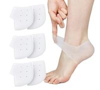 3 Paires Silicone Protege Talon Chaussure Talonnette Gel Pansement Ampoule Pied pour Arrière et Soulager La Douleur Pieds Sec