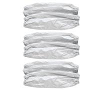 3 Paires Sur-manchon en PVC Blanc à Conception Élastique Cuisine | Manchons pour Bras Imperméables à L'huile, Usage Quotidien à Maison, Adultes Hommes et Femmes, Lot