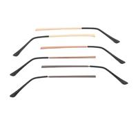 3 Paires Temple de Remplacement pour Lun et tes, Métal et Silicone | Bras Universels, Réparation DIY Facile, Fixation Sûre, Style Métal Moderne, pour Montures et Lunettes