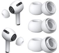 [3 Pairs] Earbuds for Airpods Pro and Airpods Pro 2 with Noise Reduction Hole, Silicone Airpods Pro with Portable Storage Box and Fit in Charging Case (S/M/L)