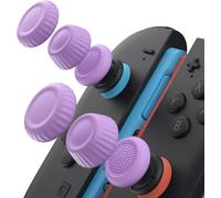3 Pairs Joystick Caps For Nintendo Switch 2 (2025),Switch Replacement Parts,Improved Grip,Comfortable And Durable,Switch 2 Joycon Controller Accessories-Purple