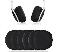 3 Pairs of Hygiene Earphone Covers Ear Pads Ear Pads Protection Against Dirt for Earphones 90-105 mm (Black)