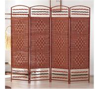 3-Panel Folding - Woven Rattan Room Divider for Balcony Garden Office - Stylish and Functional Decor for Home and Outdoor Spaces
