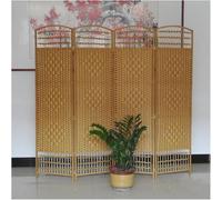 3-Panel Folding - Woven Rattan Room Divider for Balcony Garden Office - Stylish and Functional Decor for Home and Outdoor Spaces