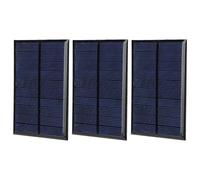 3 panneaux solaires, module de petite puissance, carte, mini cellule solaire 5 V 200 mA avec fil rouge et noir de 30 cm pour les jouets solaires DIY, les lampes de pelouse, les cha