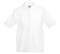 3 Paquet Enfants Fruit of the Loom Polycoton Polo Piqué Chemises École Uniforme