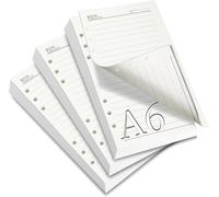3 Paquets 180 Feuille A6 Classeur A6 6 Anneaux Ligne Feuilles Mobiles Filofax A6 Recharges Agenda A6 Pour Agendas Et Planificateurs Feuille A6 Perforée Pour Carnet Cahier De Voyage