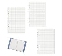 3 Paquets A5 Recharge Papier 6 Trous Papier de Recharges Blanc Vierge Feuillets Mobiles pour A5 Carnet Rechargeable Journal Planners