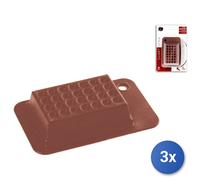 3 Paquets De 3 Moules À Gaufres En Silicone Choco Home
