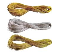 3 Paquets De Corde À Paillettes, Corde À Étiquettes, Fil De Décoration Artisanale, 8 Brins De Corde À Paillettes, Fil De Perles Pour Bijoux, Adapté Aux Travaux Manuels De Bricolage