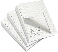 3 Paquets Feuille A5 Classeur 6 Anneaux 180 Couleur Quadrillé Filofax Recharges Pour Agendas Et Planificateurs Recharge Agenda Perforée Pour Carnet Cahier De Voyage