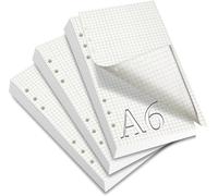 3 Paquets Feuille A6 Classeur 6 Anneaux 180 Couleur Quadrillé Filofax Recharges Pour Agendas Et Planificateurs Recharge Agenda Perforée Pour Carnet Cahier De Voyage