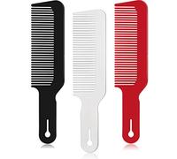 3 Paquets Peignes de Coiffeur Peigne Tondeuse Peigne de Tondeuse à Dessus Plat Peignes de Coupe de Cheveux Idéal pour Coupes de Tondeuse et Flattops