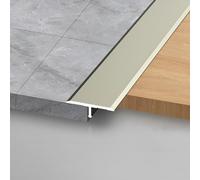 3 Pcs*100 Cm, Bande De Séparation De Sol Baguette De Recouvrement En Aluminium Anodisé Pour Joindre Les Espaces De Plancher, Bande De Seuil De Sol(Champagne,1x100cm)