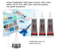 3 pcs 15 ml B-7000 Colle Transparent Tube À Aiguille Bijoux DIY Réparation Colle