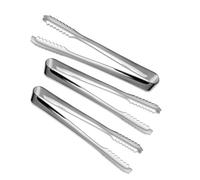 3 Pcs 17,8 cm Pince de cuisine en acier inoxydable Ustensiles à aliments pour thé café Bar de service Verrines Pain Glace et autres petits objets