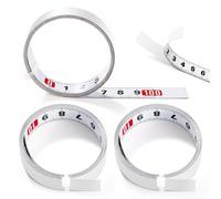 3 Pcs 1m Self Adhesive Tape Measure Metric Ruler Self Adhesive Tape Measure Left To Right Steel Tape Measure For Workbenches And Machines,White