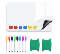 3 Pcs A4 Tableau Magnetique Frigo A4 Tableau Blanc Magnetique Frigo, Tableau Magnétique Effaçable à Sec Whiteboard pour Maison Bureau Cuisine, avec 8 Marqueurs, 2 Gommes, 6 Aimants(30x21cm)