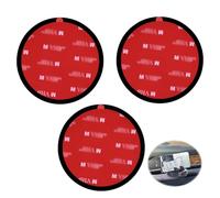 3 Pcs Adhésif Tableau de Bord Pad Disque de Montage, 80mm Tampons Adhésifs Double Face Disque de Montage de Ventouse, Accessoire Universel Voiture pour Supports de Téléphone GPS Caméras de Tableau