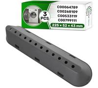 3 Pcs Ailette Tambour de Machine à Laver 225x52x43mm C00064789 pour Indesit | C00268109 C00533119 C00799111 482000023096 pour Ariston pour Whirlpool - MADE IN SPAIN - Garantie de 5 Ans - ONIX TECH