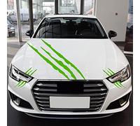 3 pcs Autocollant de Voiture Griffe de Monstre Capot de Auto, Stickers Décoratifs de phare Autocollants latéraux de carrosserie étanches (Vert)