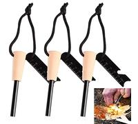 3 Pcs Baton Allume Feu, Barre De Magnesium Allume Feu Allume Feu Survie Pierre à Feu Survie Pierre A Feu Magnesium Silex Allume Feu Outils De Survie Allume Feu Bivouac